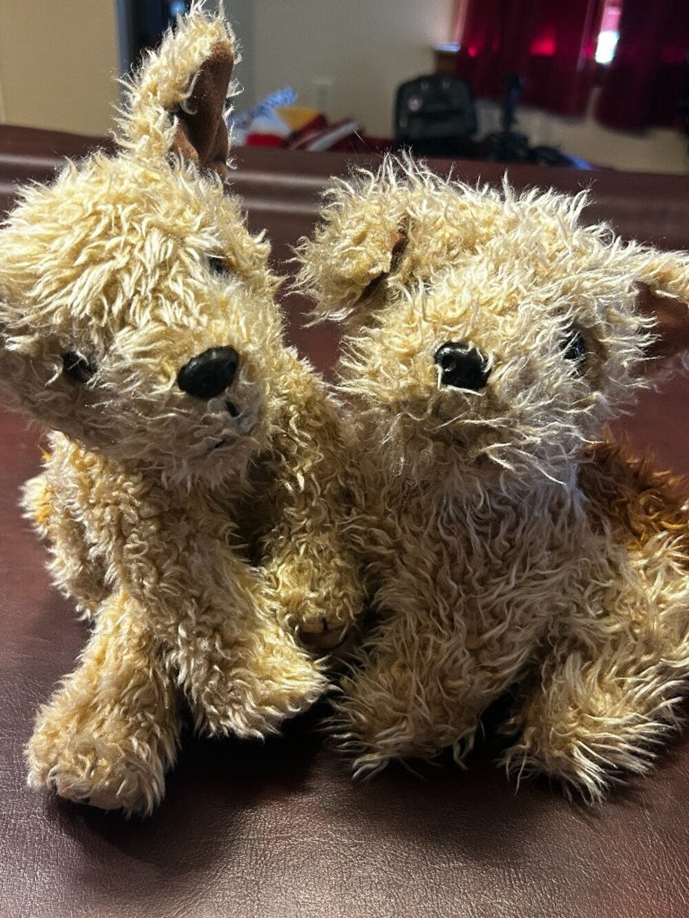 2 Vintage Ty Terrier Dog Plush 1995 & 1997
